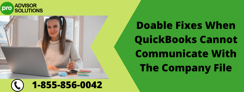 QuickBooks Cannot Communicate With The Company File
